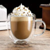 Double Wall Glass Coffee Mug 350 ML Capacity - Image 3