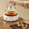 Heat Resistant Japanese Style Glass Teapot - Image 2