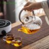 Heat Resistant Japanese Style Glass Teapot - Image 3