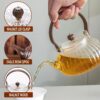Heat Resistant Japanese Style Glass Teapot - Image 4