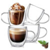 Double Wall Glass Coffee Mug 350 ML Capacity - Image 5