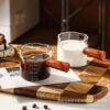 Double Nozzle Espresso Shot Glass With Wooden Handle - Image 5
