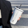 Tyeso Insulated Stainless Steel Coffee Cup With Straw - Image 7