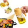 2 In 1 Oil Spray Glass Jug - 450ML - Image 6