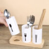3pcs Drain Chopsticks Holder With Tray - Image 4