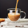 Double Wall Glass Coffee Mug 350 ML Capacity - Image 2