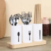 3pcs Drain Chopsticks Holder With Tray - Image 5