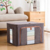 Foldable Clothes Storage Box With Metal Frame