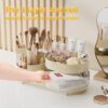 360° Rotating Multiple Compartments Makeup Storage Box - Image 6