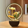 Waterfall Fountain With LED Ring Light - Image 8