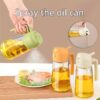 2 In 1 Oil Spray Glass Jug - 450ML - Image 2