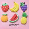 6 Pcs Fruits & Veggies Fridge Magnets - Image 2