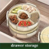 Portable Rotating Snack Tray With Lid - Image 2