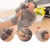 Stylish Faux Rabbit Hair Fur Gloves For Women - Image 5
