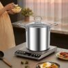 3.5 L Deep Frying Pot With Glass Lid - Image 2