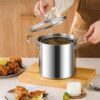 3.5 L Deep Frying Pot With Glass Lid - Image 6