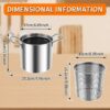 3.5 L Deep Frying Pot With Glass Lid - Image 10