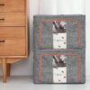 Foldable Clothes Storage Box With Metal Frame - Image 9