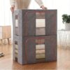 Foldable Clothes Storage Box With Metal Frame - Image 8