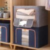 Foldable Clothes Storage Box With Metal Frame - Image 7