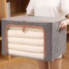 Foldable Clothes Storage Box With Metal Frame - Image 4
