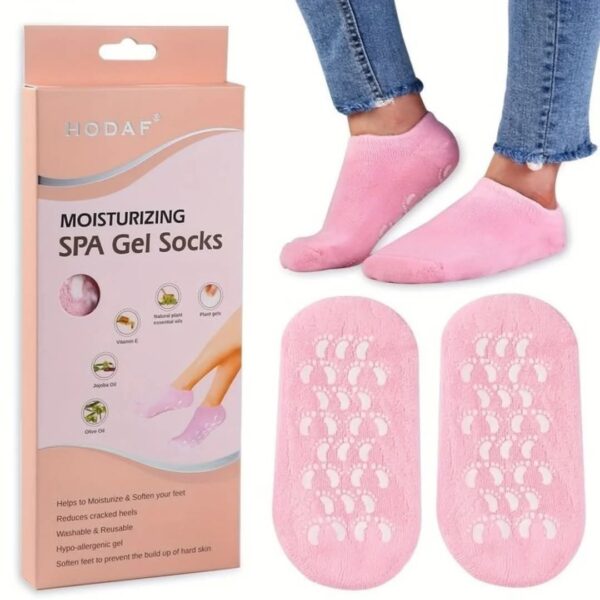 Silicone Spa Moisturizing Gel Socks - Image 6
