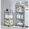 Acrylic Corner Trolley With Wheels - Image 6