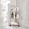 Acrylic Corner Trolley With Wheels - Image 10
