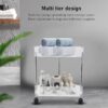 Acrylic Corner Trolley With Wheels - Image 2