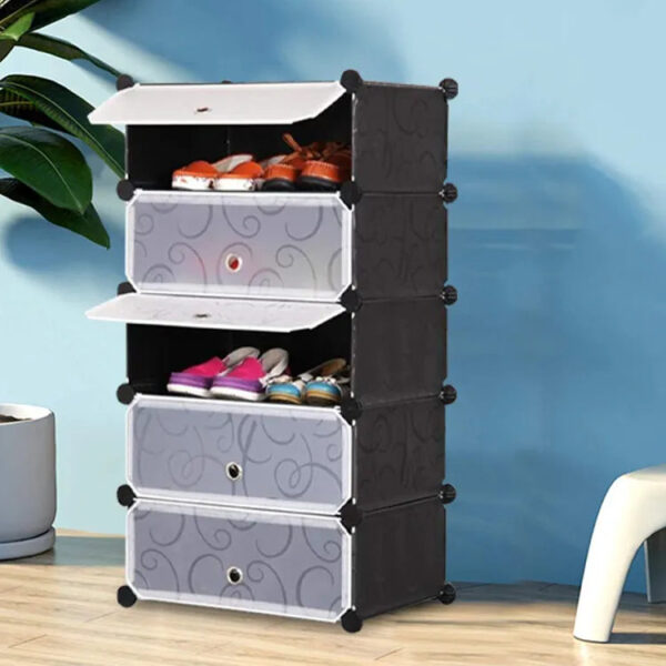Attachable Cube Cabinets & Shoes Rack - Image 2