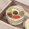 Portable Rotating Snack Tray With Lid - Image 4