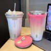 Tyeso Insulated Stainless Steel Coffee Cup With Straw - Image 4
