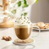 Double Wall Glass Coffee Mug 350 ML Capacity