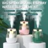 USB Dual Nozzle Silent Digital Humidifier - Image 8