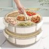 Portable Rotating Snack Tray With Lid - Image 5