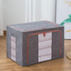 Foldable Clothes Storage Box With Metal Frame - Image 2