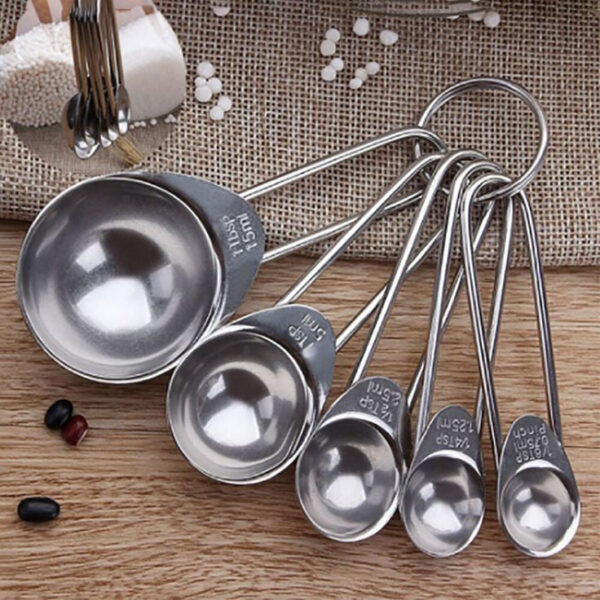 5Pcs Stainless Steel Measuring Spoon - Image 3