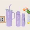 3Pcs Bottle Set With Straw - Image 5