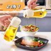 2 In 1 Oil Spray Glass Jug - 450ML - Image 7