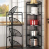 Foldable Corner Shelf with Tripod Base - Image 6