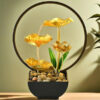 Waterfall Fountain With LED Ring Light - Image 7