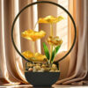 Waterfall Fountain With LED Ring Light - Image 6