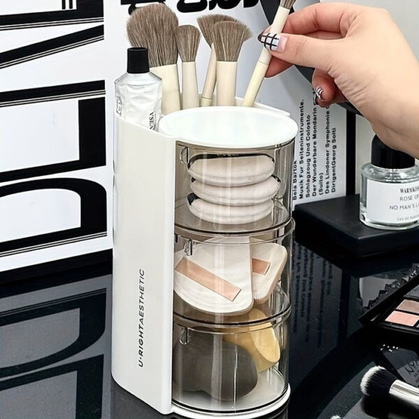 360 Rotating Desktop Cosmetics Organizer - Image 5