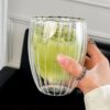 Stripe Double Wall Borosilicate Glass